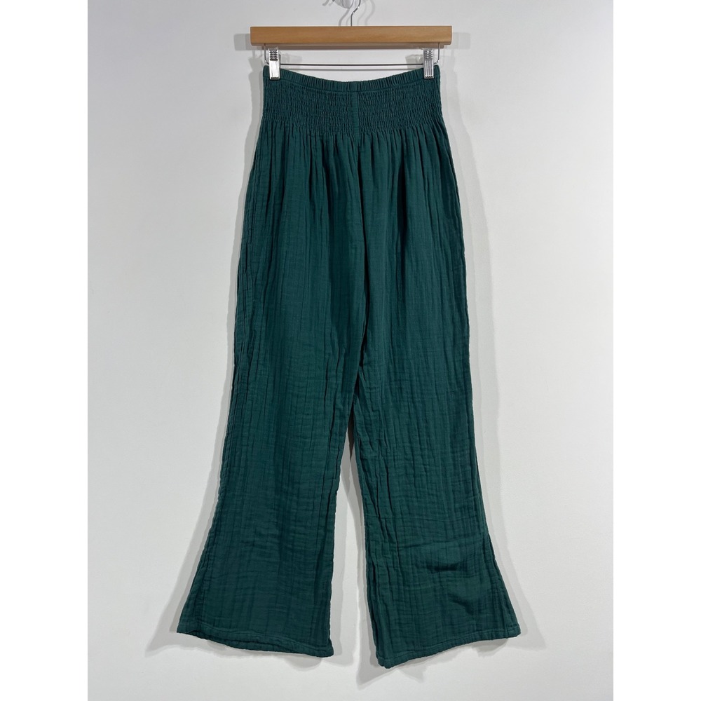 Lotus & Luna Fairy Grunge Boho Cotton Gauze Wide Leg Pants Small Handcrafted